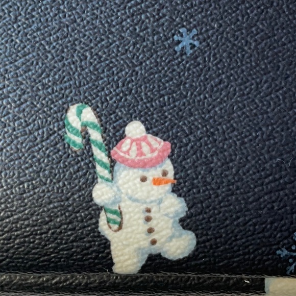 ☃️ COACH BOXY COSMETIC CASE WITH SNOWMAN PRINT ☃️ - Picture 14 of 16